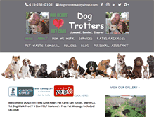 Tablet Screenshot of dogtrotters.com